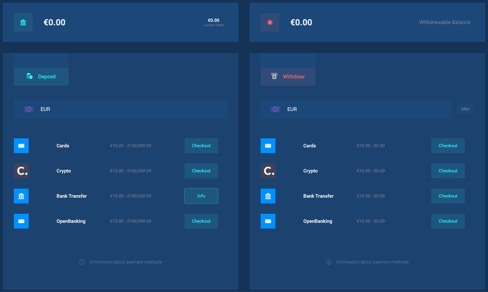 GoPlay365 Sportsbook Payment Methods