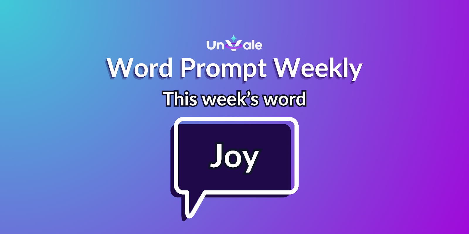 Word prompt is Joy