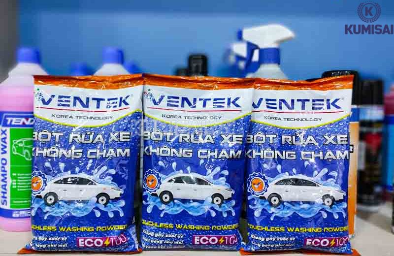 Bột rửa xe không chạm Ventek với công nghệ Hàn Quốc