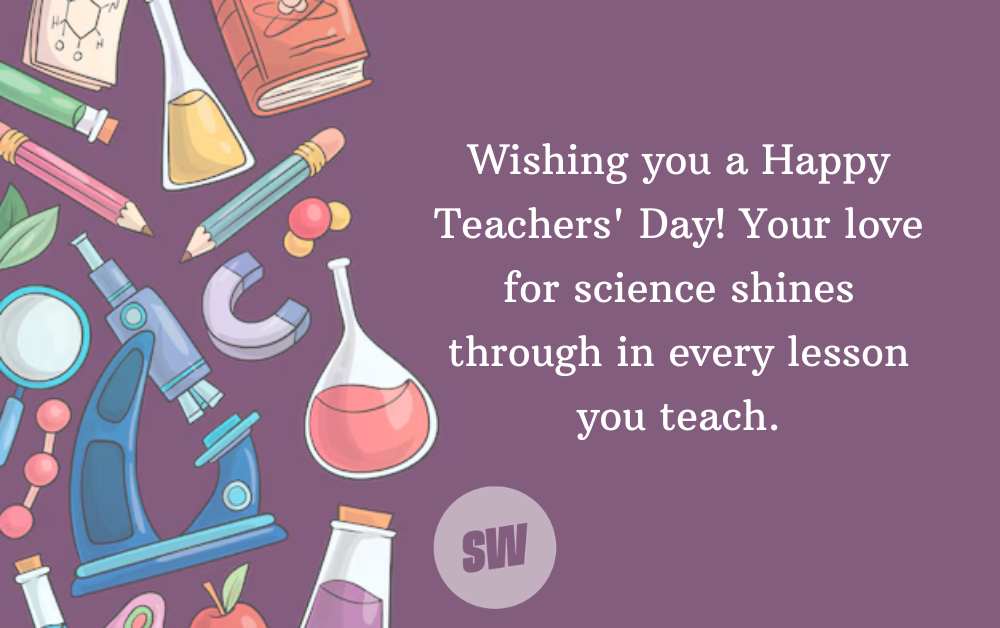 teachers day wishes for science teache