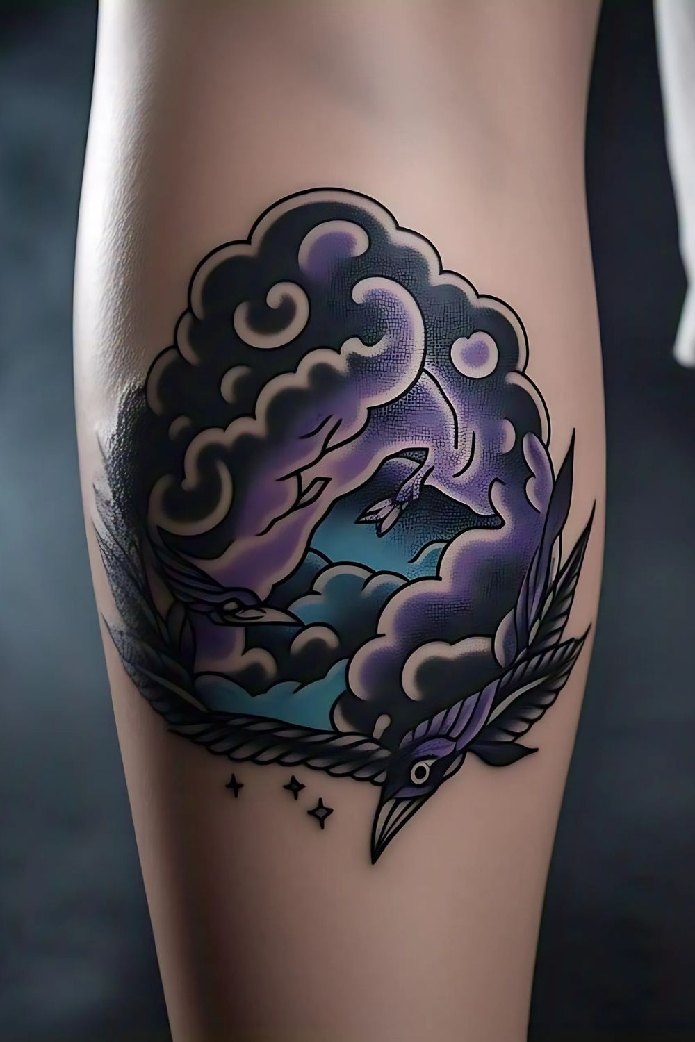 Gothic Cloud Tattoo