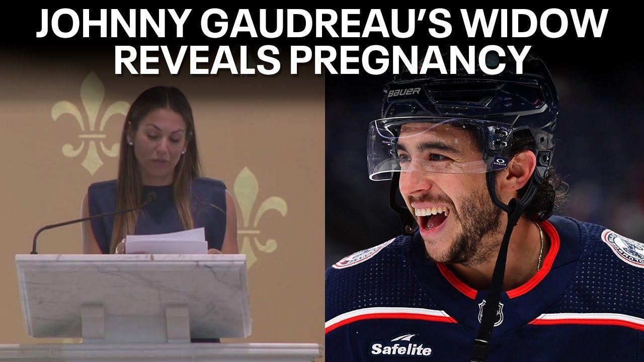 Johnny Gaudreau's widow, Meredith, reveals pregnancy at memorial service |  Full eulogy