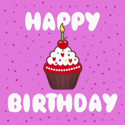 Happy birthday cake gif