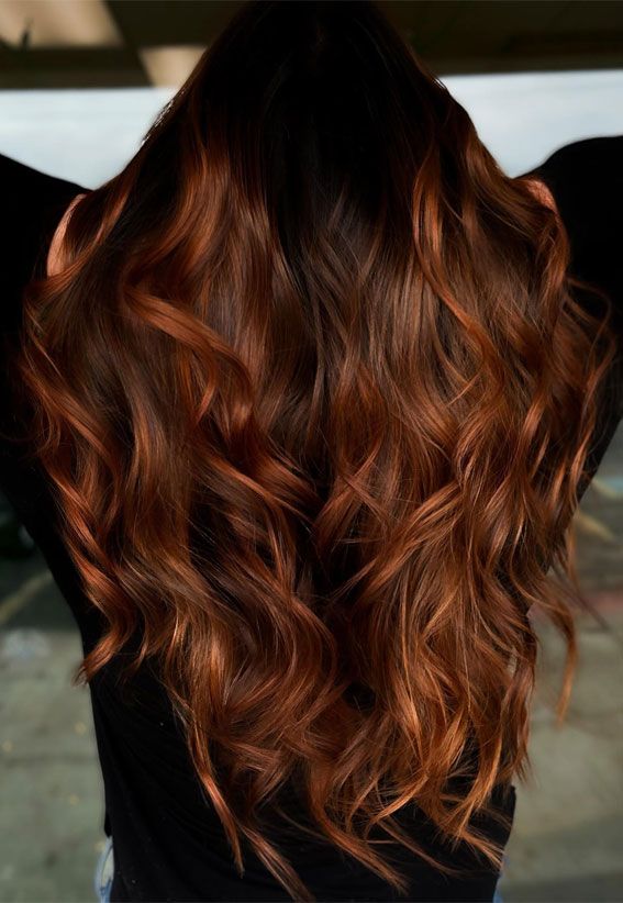 Rich Autumn Auburn Balayage