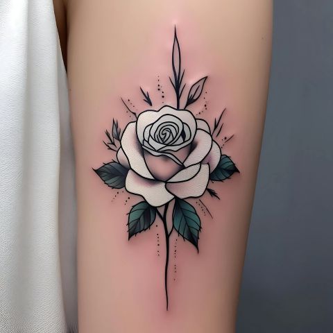 White Rose Tattoo