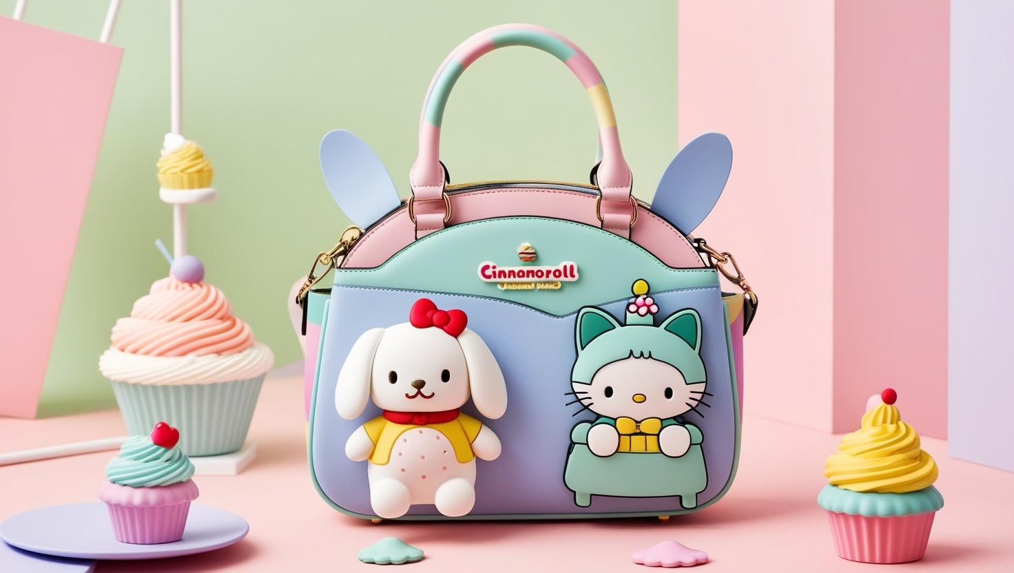 Cinnamoroll My Sweet Piano Huwahuwa Cupcake Bag