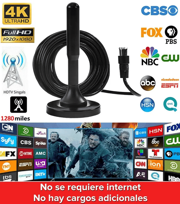 Antena de TV 4K | Todos los televisores – Pidelo Ya