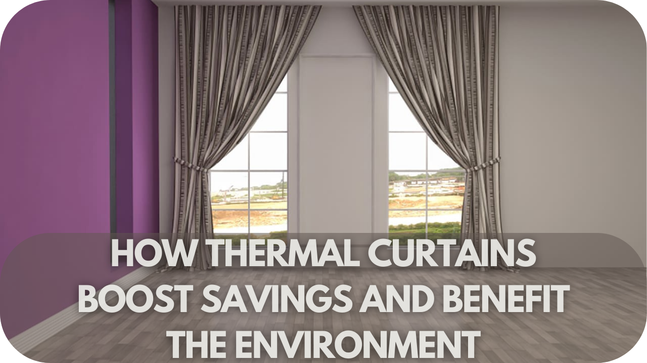 Learn how thermal curtains can lower your energy bills and reduce your carbon footprint, benefiting both your wallet and the planet.