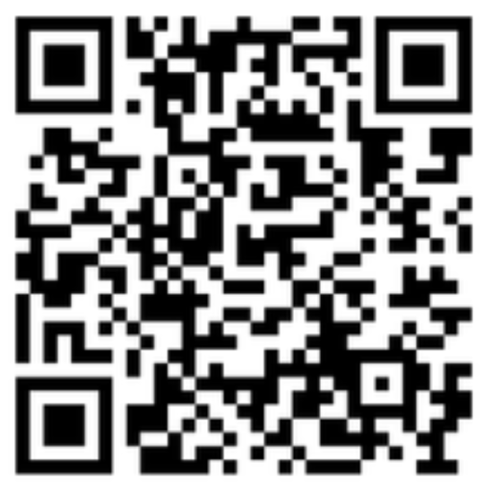 A qr code with a few black squares

Description automatically generated