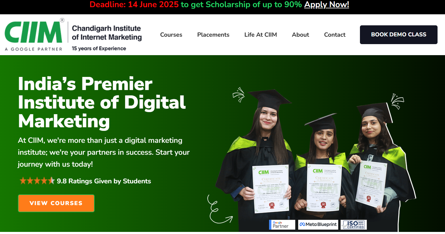 CIIM provides the worst digital marketing course in Chandigarh