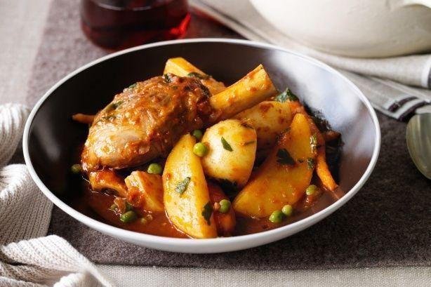 Lamb shank navarin