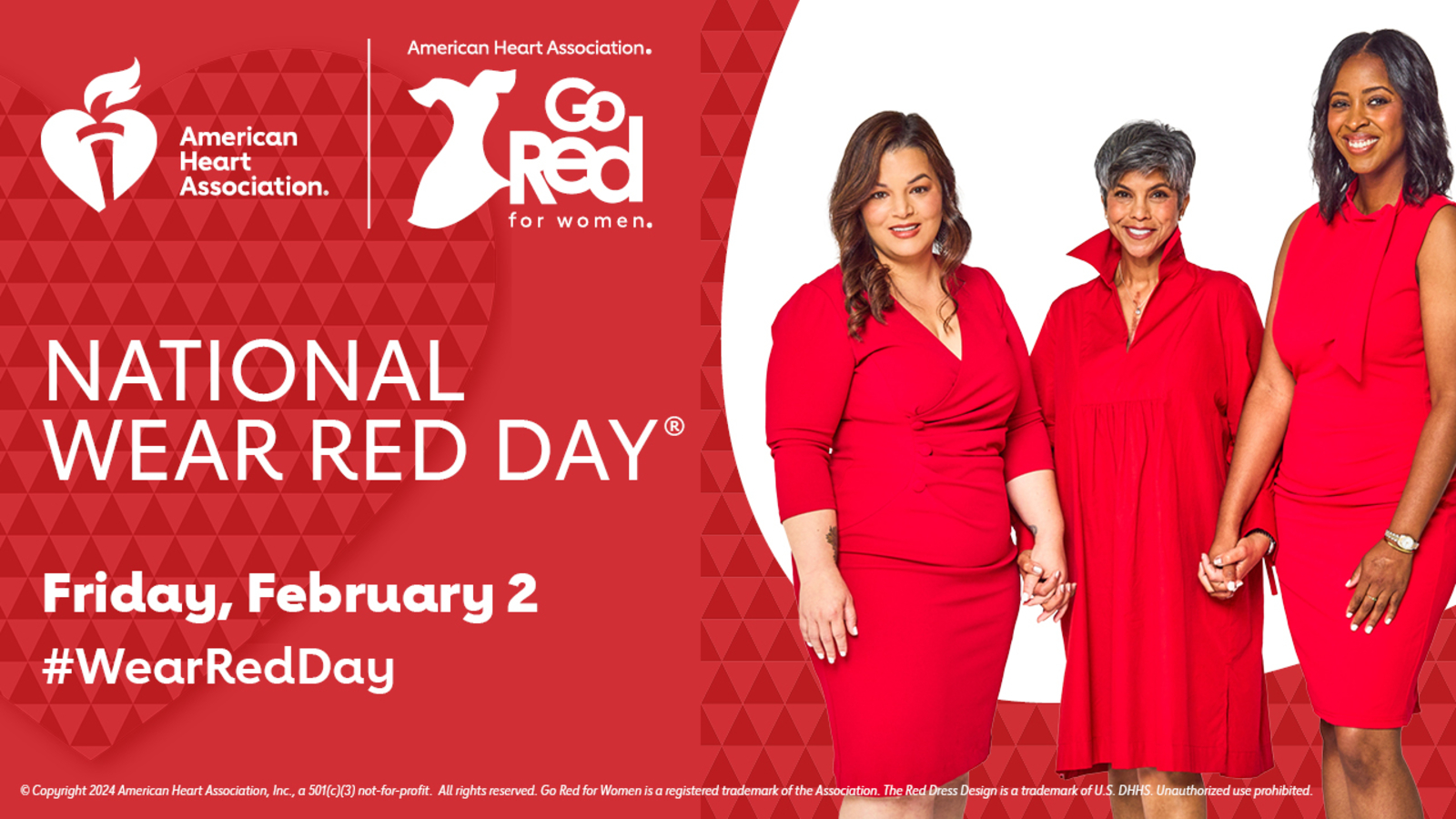 Chicago celebrates Wear Red Day and 20th anniversary of Go Red for Women on  Feb. 2 - ABC7 Chicago