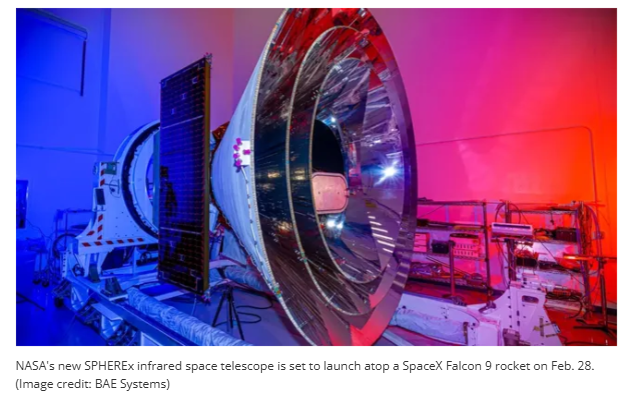 A large telescope with a red and blue light

AI-generated content may be incorrect.