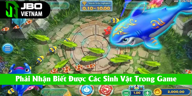 Nhận biết được các sinh vật phổ biến trong game