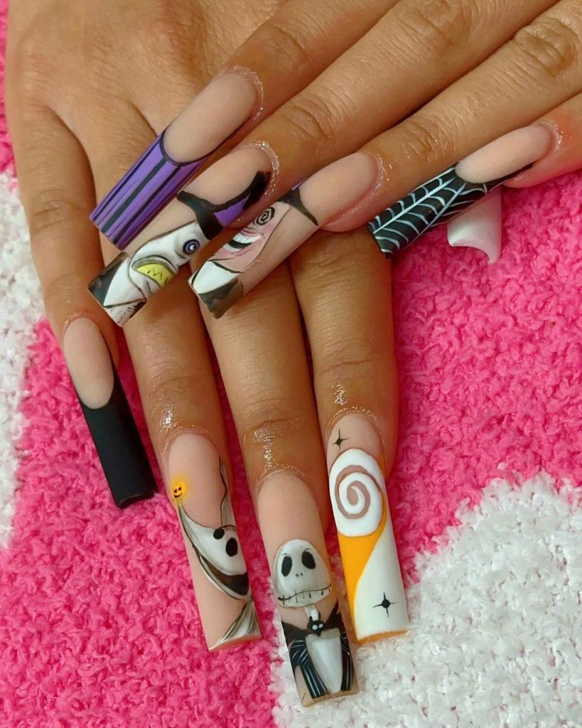 Disney Halloween Nails
