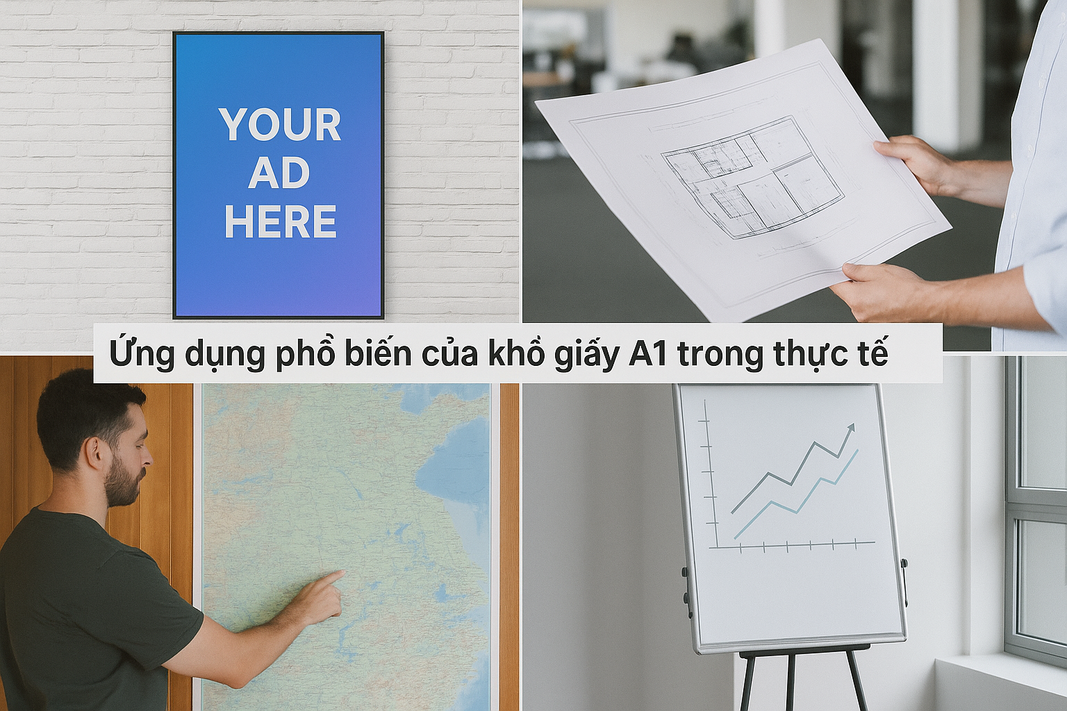 Ứng dụng phổ biến của khổ giấy A1 trong thực tế