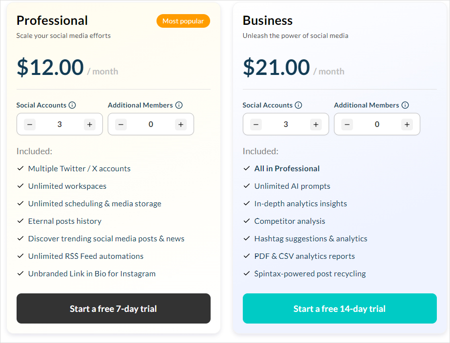 Publer pricing