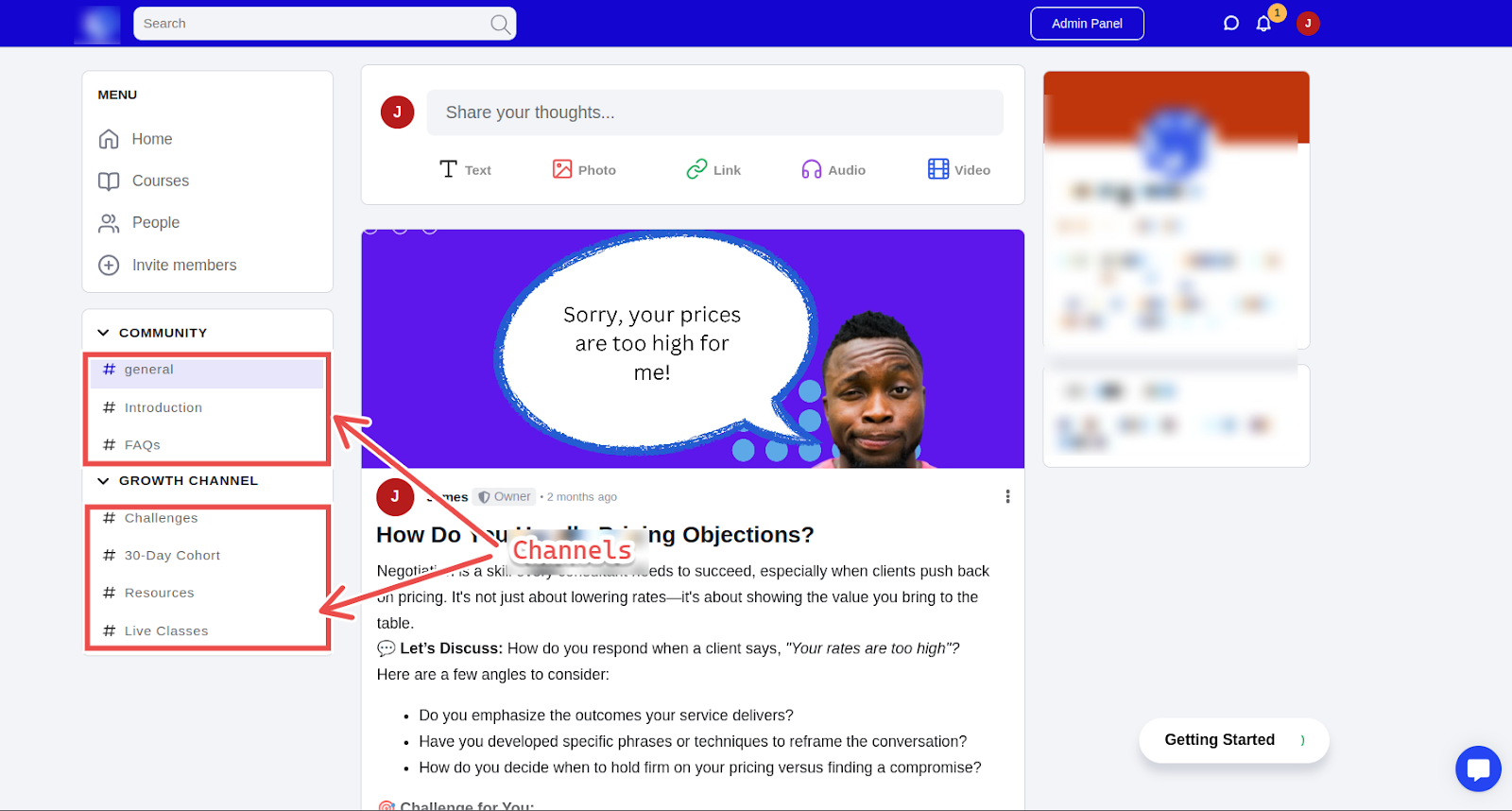 groupapp community channels