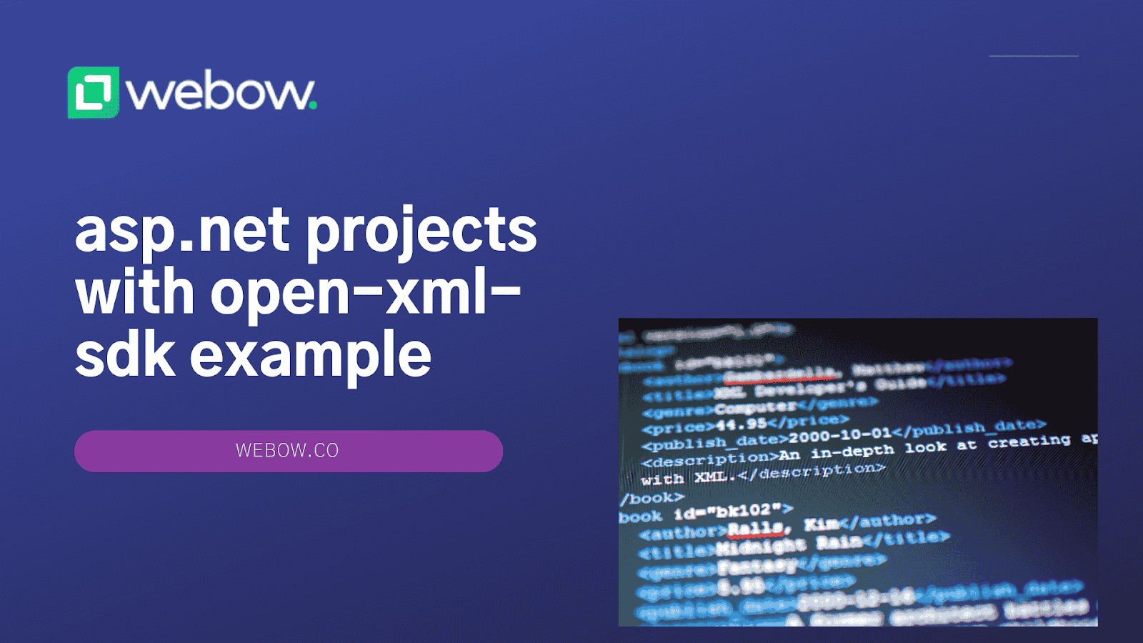 asp.net projects with open-xml-sdk example