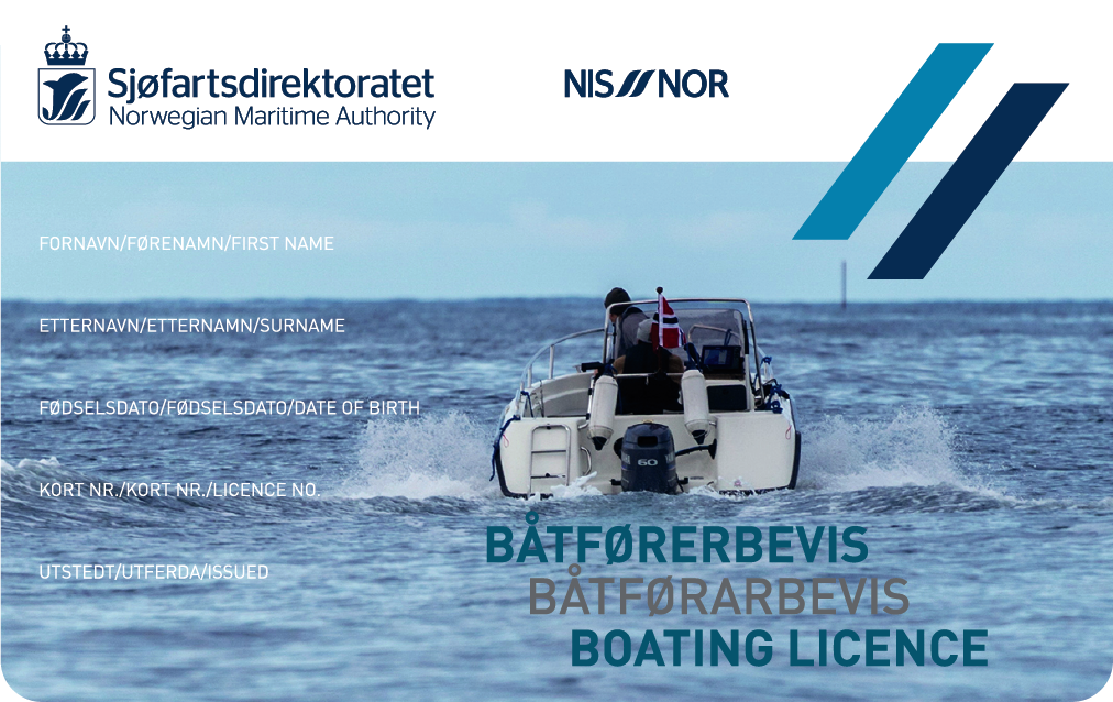 Båtførerbevis i bankkort-format