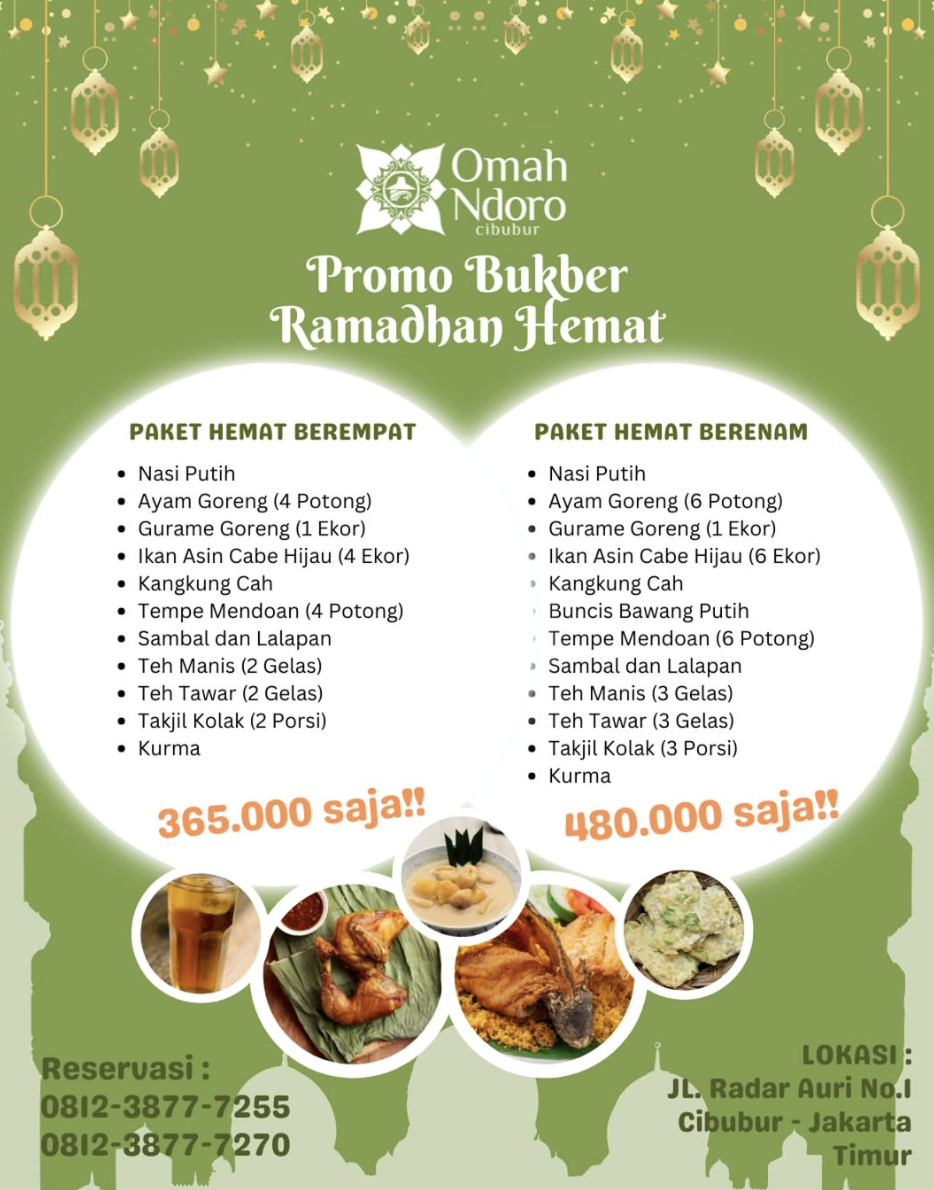 Omah Ndoro promo bukber