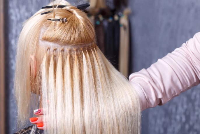 Avoiding lumps with extensions short hair