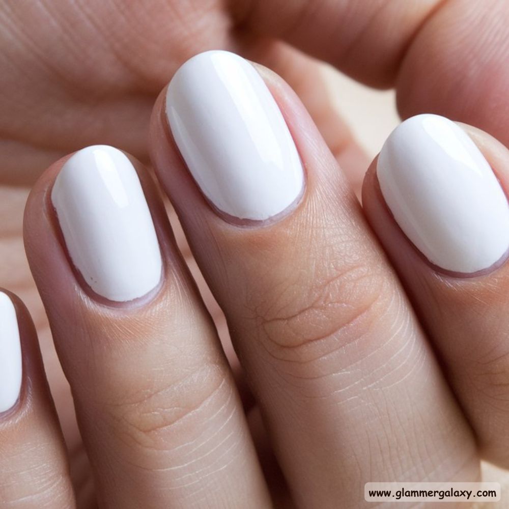 Neutral Nails having Creamy Milky Nails
