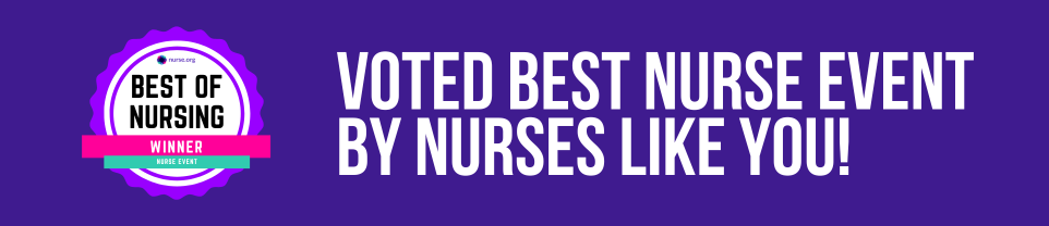 Best of Nursing Winner - Nurse Event, awarded by Nurse.org. Recognized for excellence in events like NurseCon at Sea