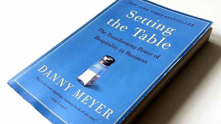 Danny Meyer's book Setting the Table on a white background