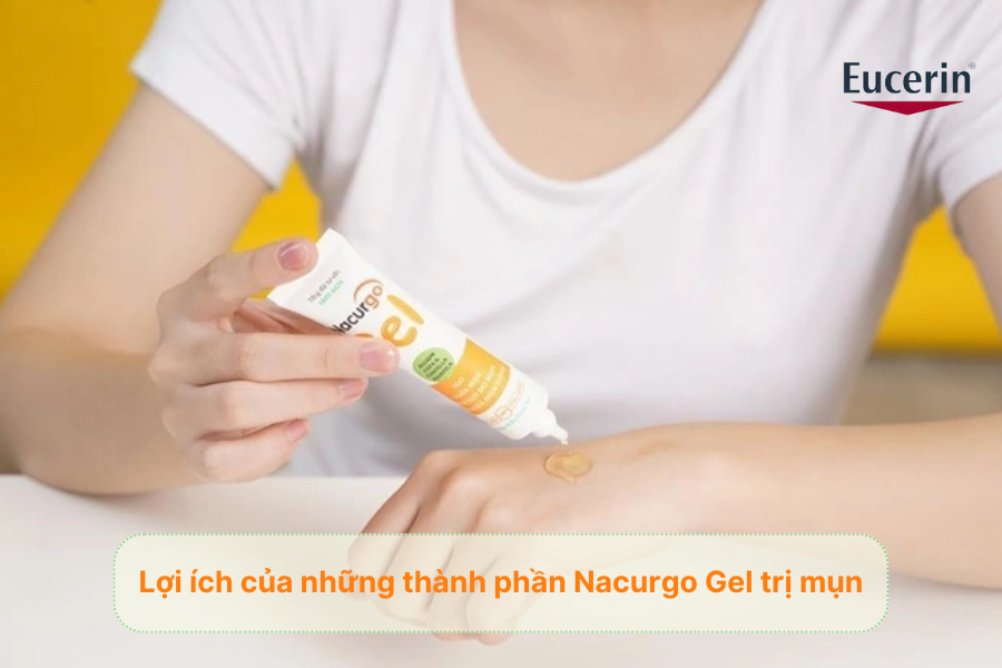 Lợi ích của những thành phần Nacurgo Gel trị mụn