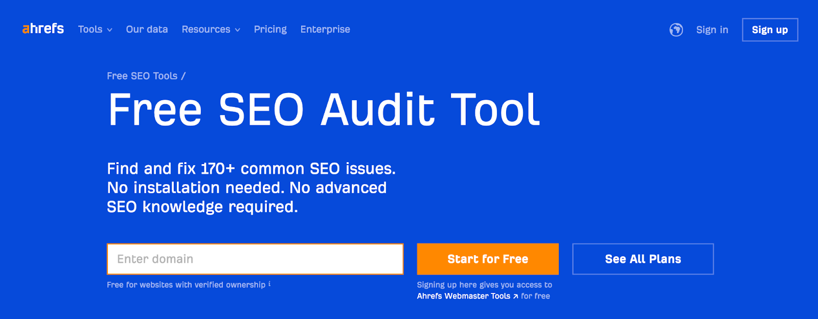 free seo audit tools