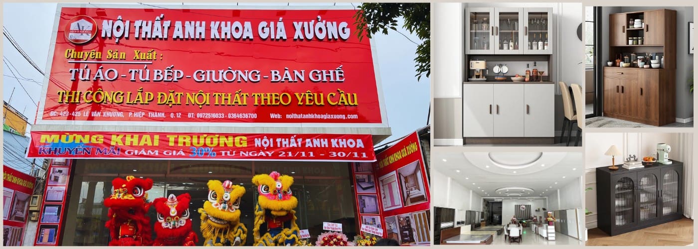 Chọn mua tủ bếp đa năng ngay tại Nội Thất Anh Khoa