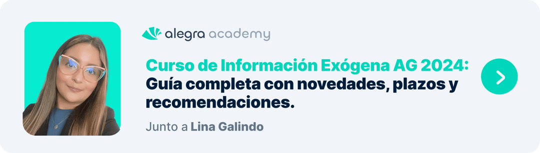 Curso de información exógena AG 2024 en Colombia
