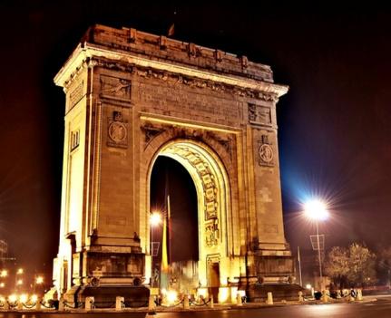 Arcul de Triumf in Bucharest (Arcul de Triumf din Bucureşti), Kiseleff Road, Bucharest, Romania