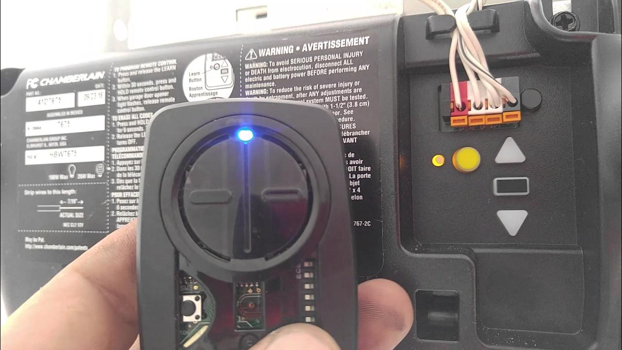 replacing a garage door opener remote