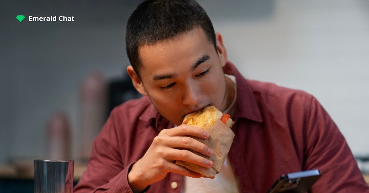 A man eating | Emerald Chat