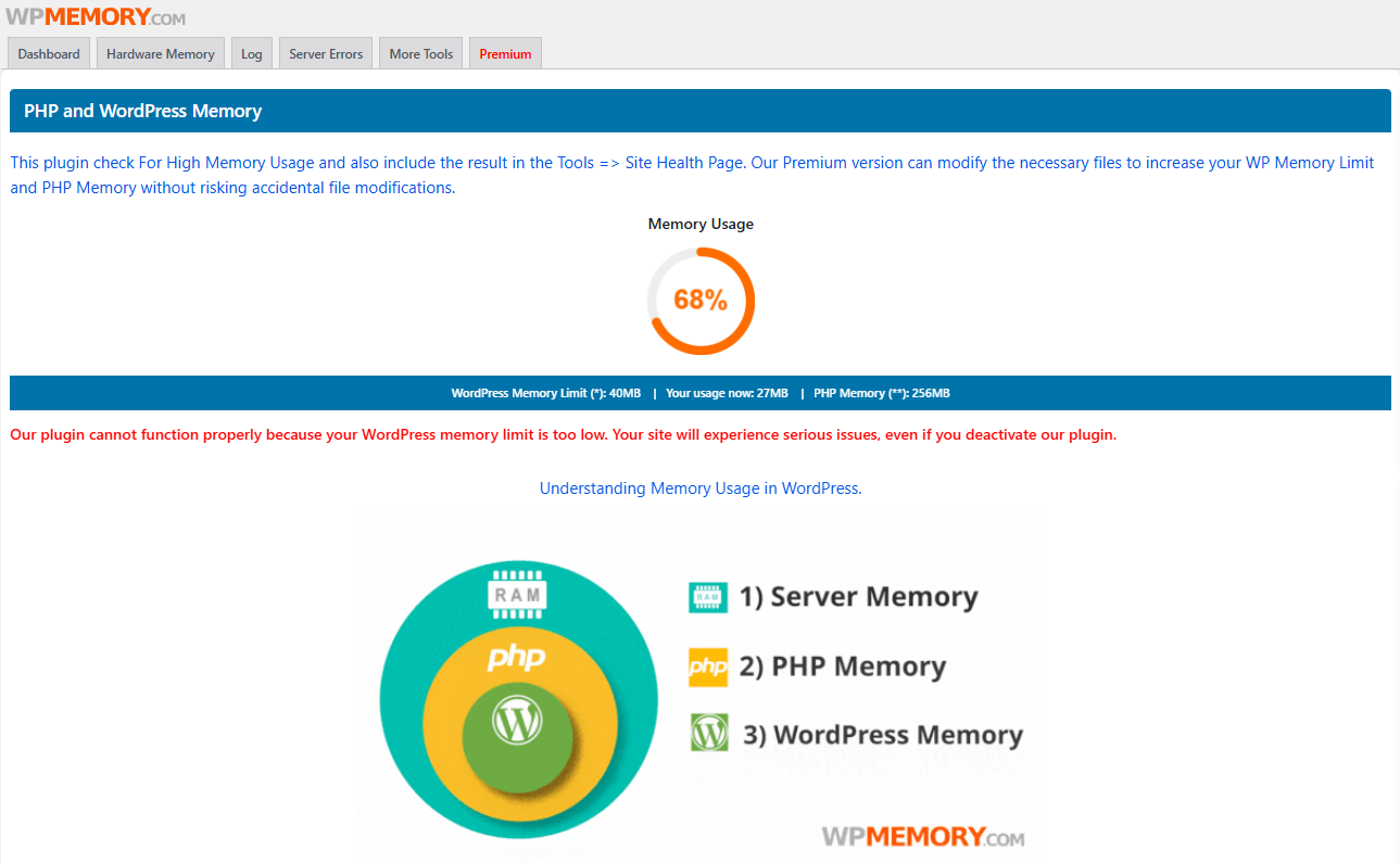 WPMemory Settings