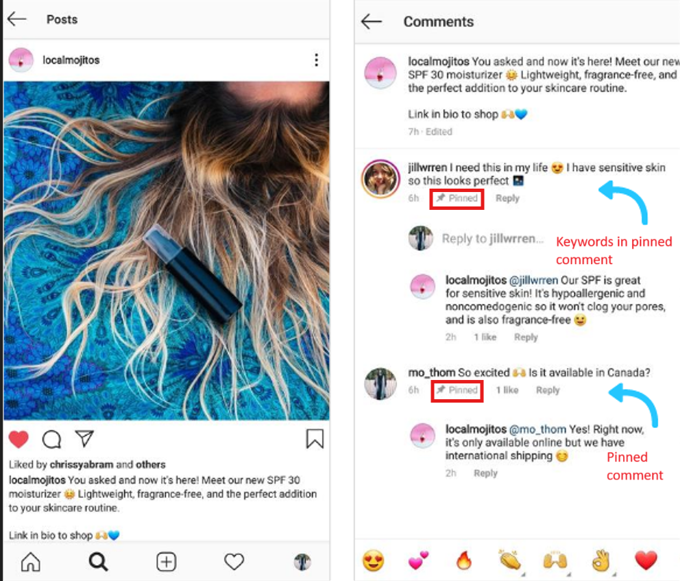 how-to-add-keywords-in-instagram-pinned-comment