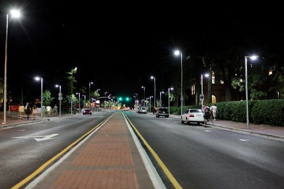 the image displays solar street light fittings