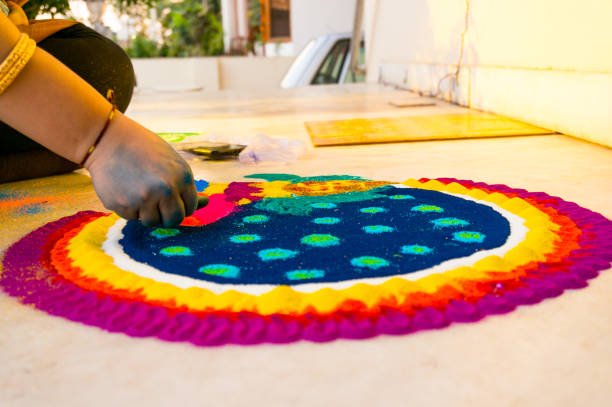 Rangoli designs for Lohri