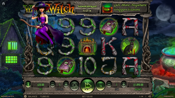 wicked witch slot screenshot