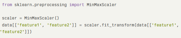 Image showing min-max scaling