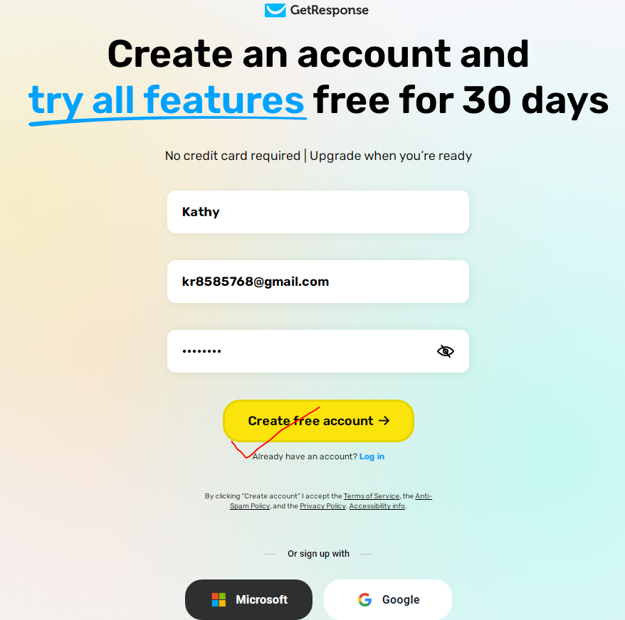 getresponse account create, email marketing tools
