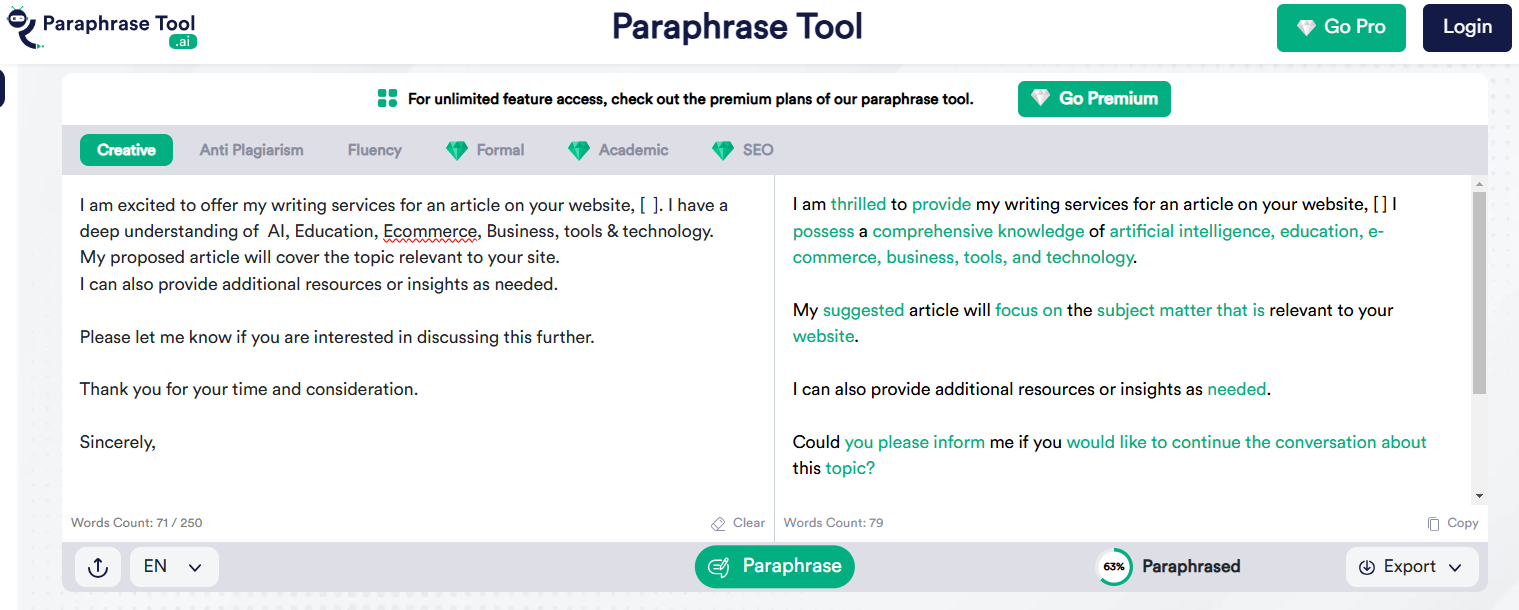 How to Use ParaphraseTool.ai | Simple Steps