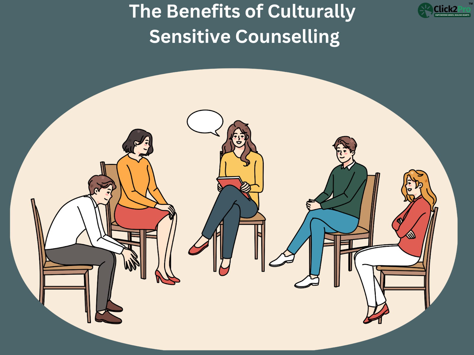 Group therapy session illustrating the benefits of culturally sensitive counselling.