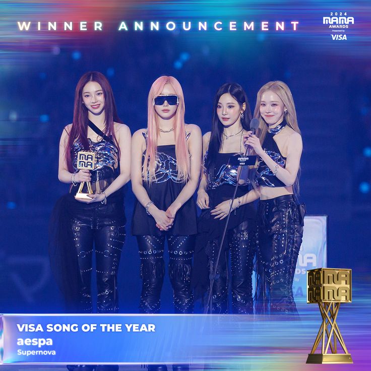 This contain an image of Song of the Year (Daesang)
aespa's "Supernova"
