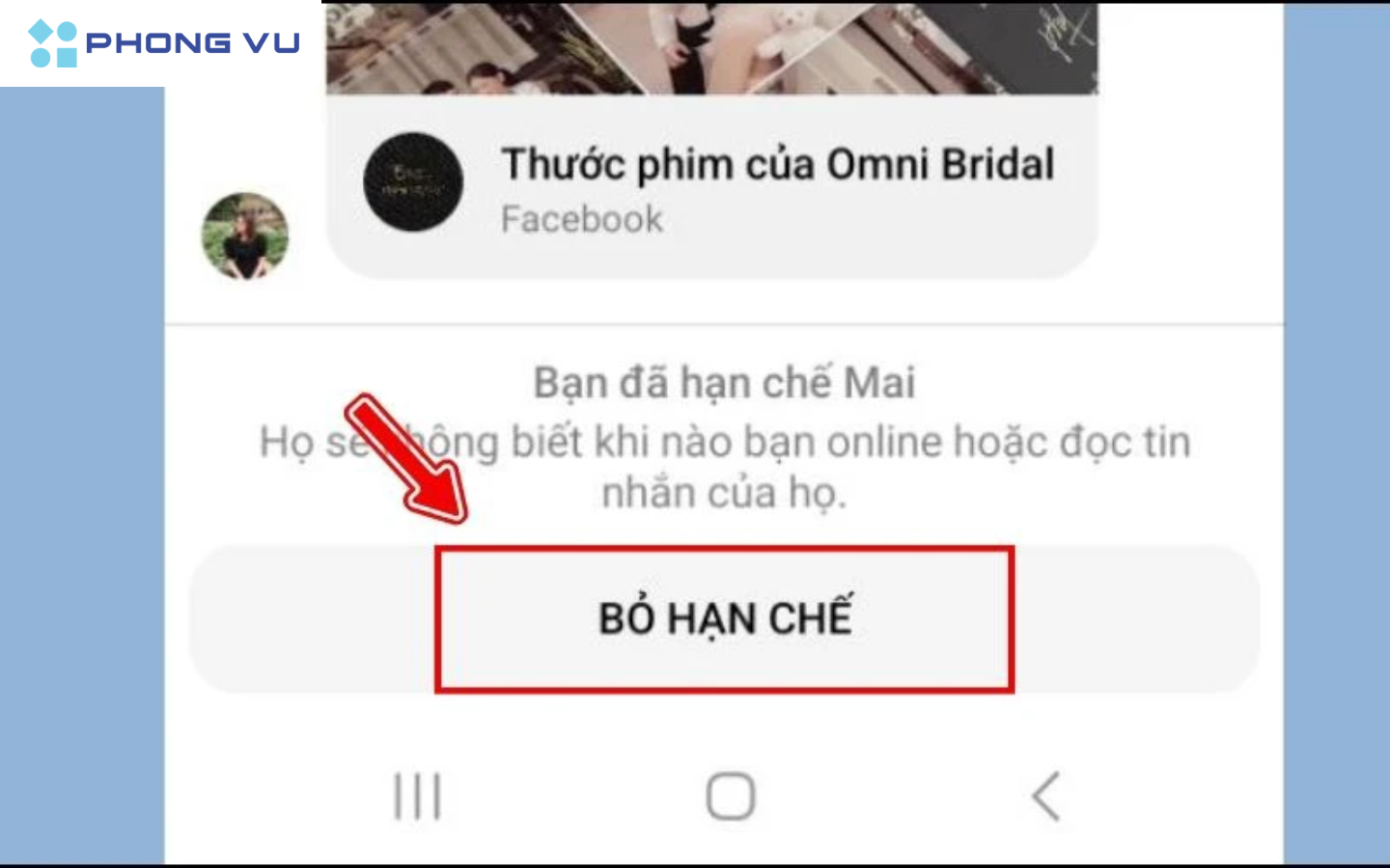 Cách bỏ hạn chế tin nhắn trên Messenger cực đơn giản