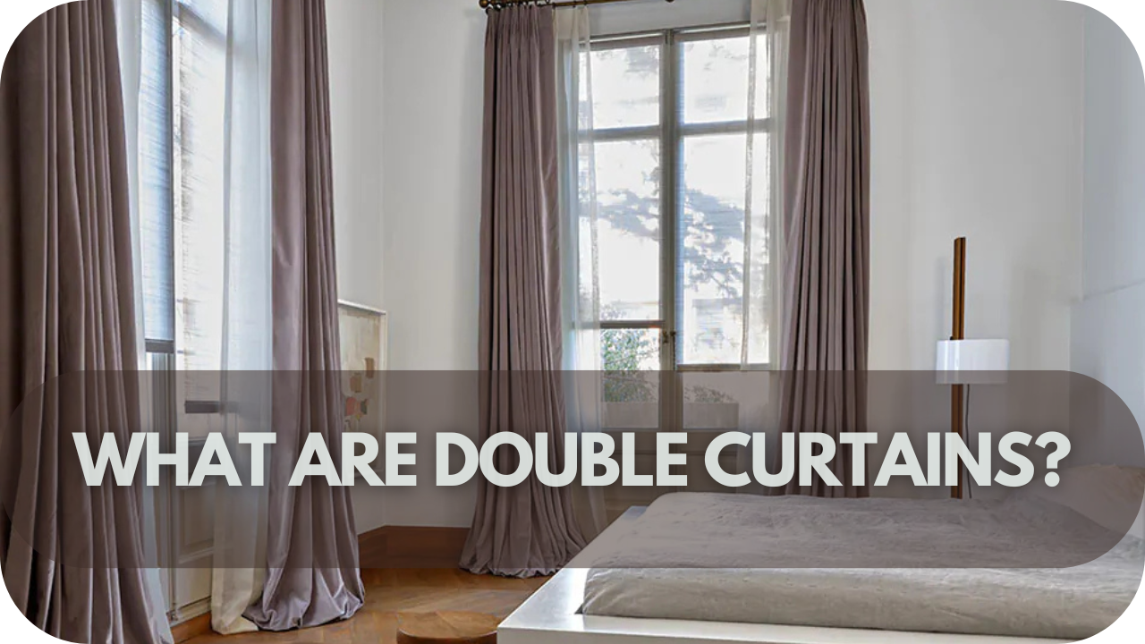 double curtains design