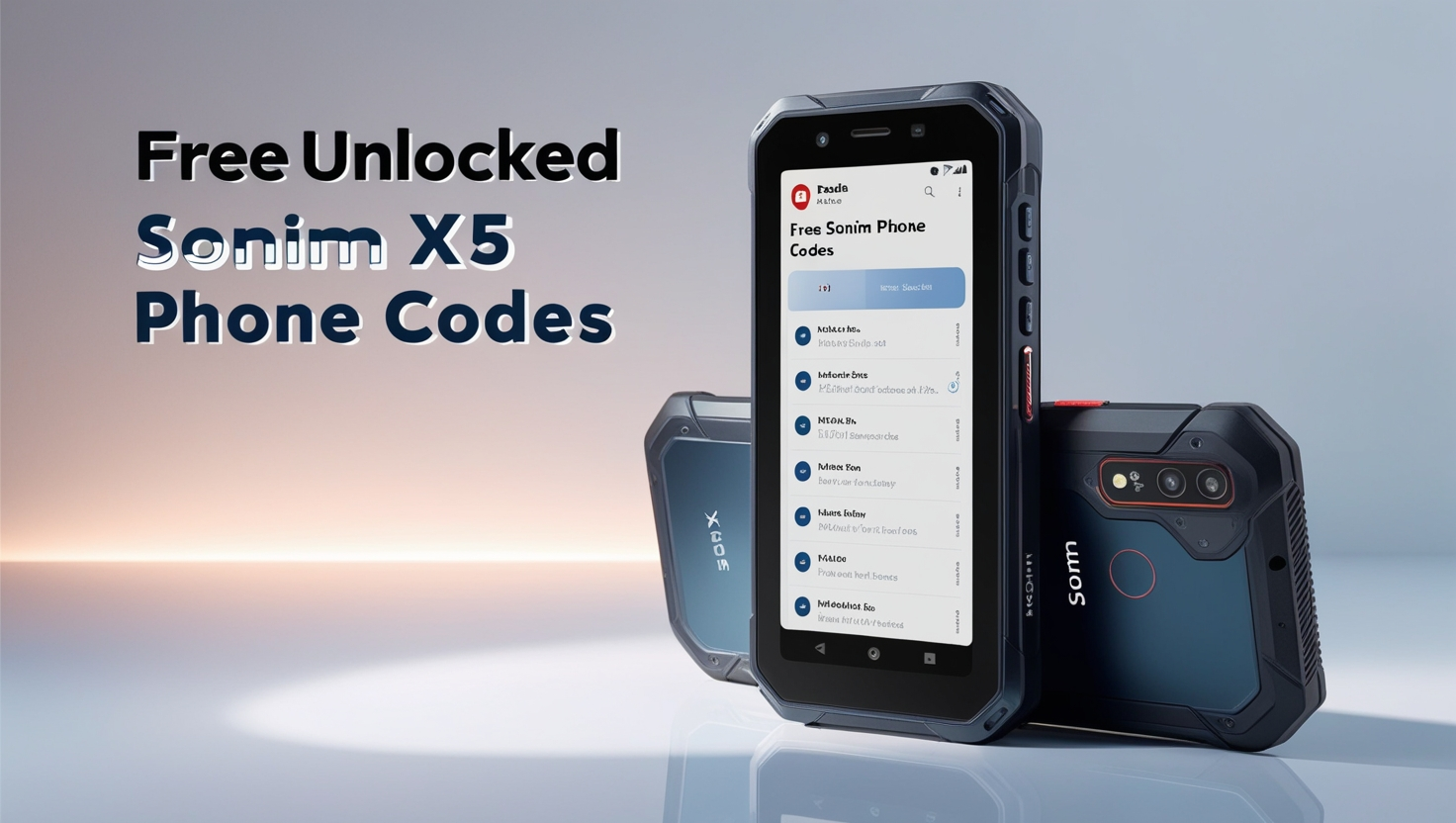 free unlocked Sonim XP5 phone codes Reddit