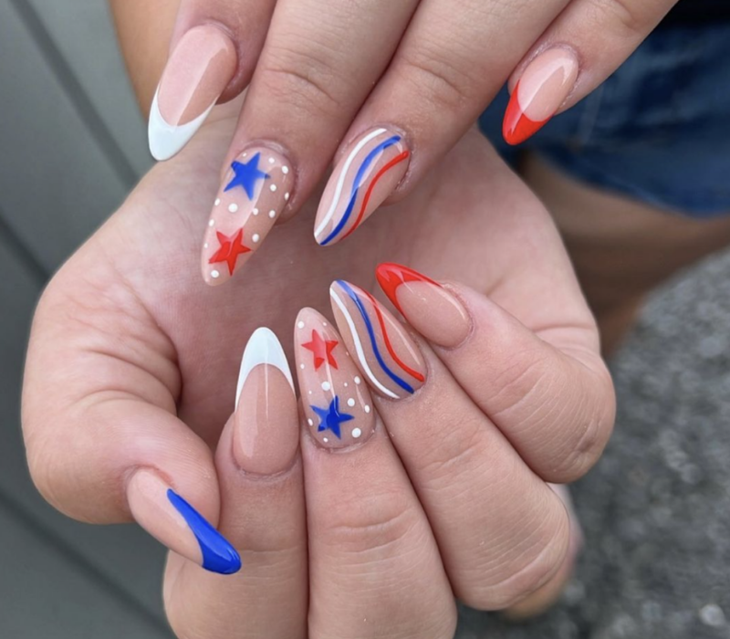 Star-Spangled French Tips